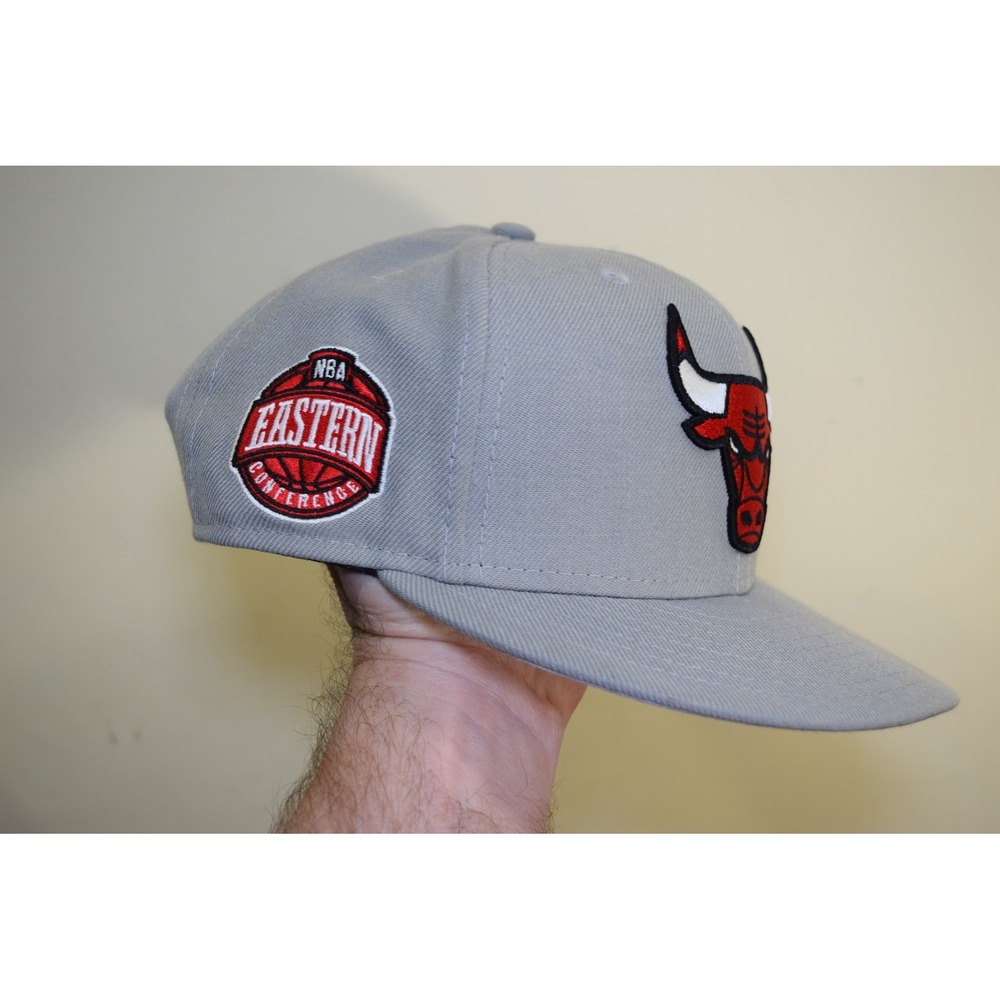 Chicago Bulls New Era 9Fifty Baseball Snapback Eastern Conference Hat NBA Gray
